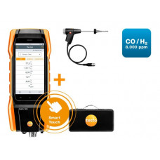 testo 300 NEXT LEVEL kit 2 - flue gas analyzer (O2, CO H2-compensated up to 8,000 ppm)